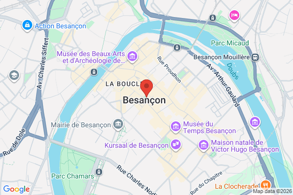 Carte de 5 Place du 8 Septembre, Besançon, France