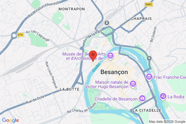 Carte de l'emplacement 25000 Besançon