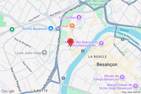 Carte de 29 Rue de Vignier, Besançon, France