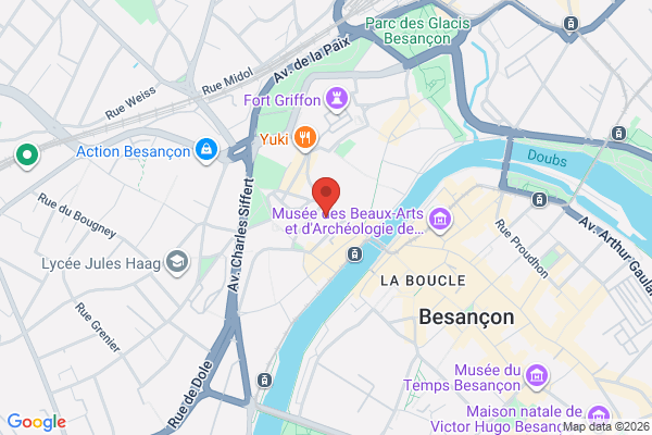 Carte de 17 Rue de la Madeleine, Besançon, France