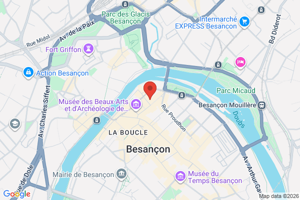 Carte de 4 Rue Jean Petit, Besançon, France