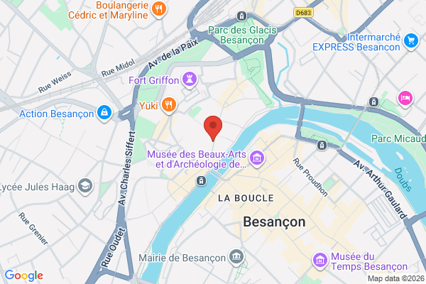 Carte de 27 Rue Battant, Besançon, France