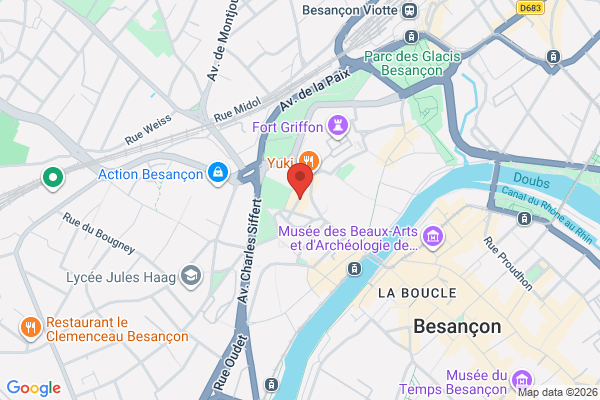 Carte de 15 Rue Richebourg, Besançon, France