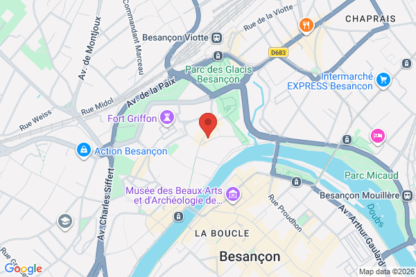 Carte de 3 Rue du Petit Battant, Besançon, France