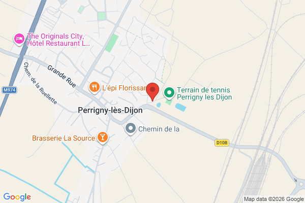 Carte de 1 Chemin de Longvic, Perrigny-lès-Dijon, France