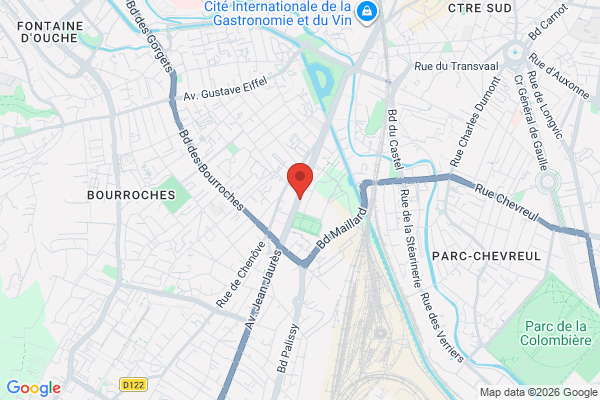 Carte de l'emplacement 21000 Dijon