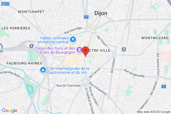 Carte de l'emplacement 21000 Dijon