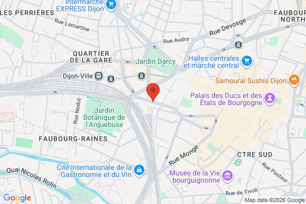 Carte de Rue Mariotte, Dijon, France