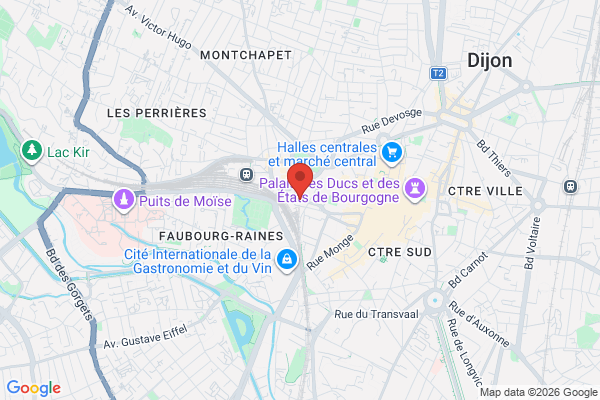 Carte de l'emplacement 21000 Dijon