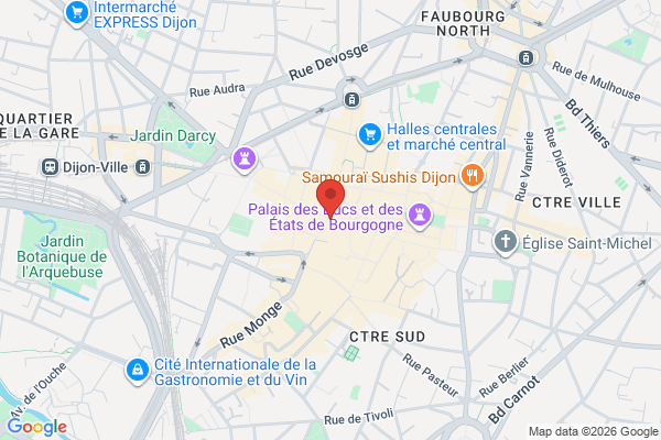 Carte de Rue de la Liberté, Dijon, France