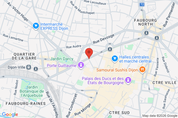 Carte de Rue Jean Renaud, Dijon, France