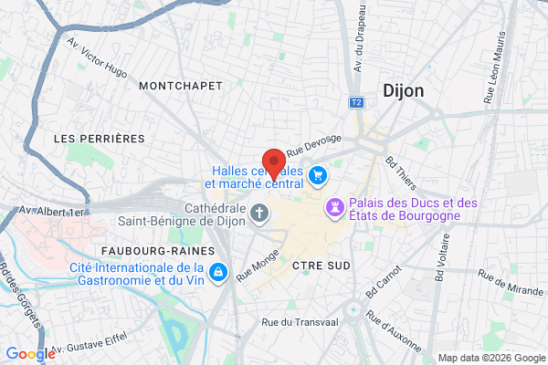 Carte de l'emplacement 21000 Dijon