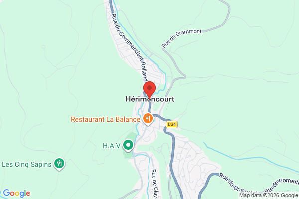 Carte de l'emplacement 25310 Hérimoncourt
