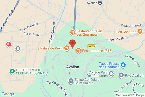 Carte de 11 Rue de Paris, Avallon, France