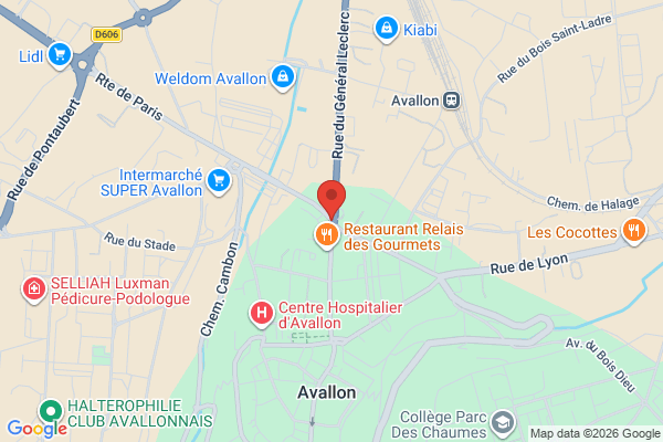 Carte de 2 Rte de Paris, 89200 Avallon, France