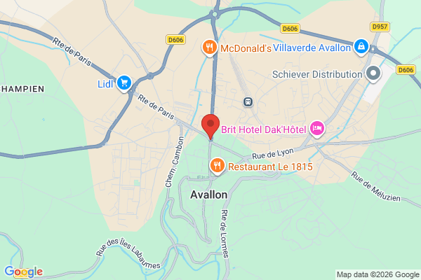 Carte de l'emplacement Entrepôt et bureau situés sur un axe passant (belle visibilité)