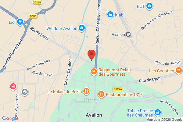 Carte de 2 Rue de Paris, 89200 Avallon, France