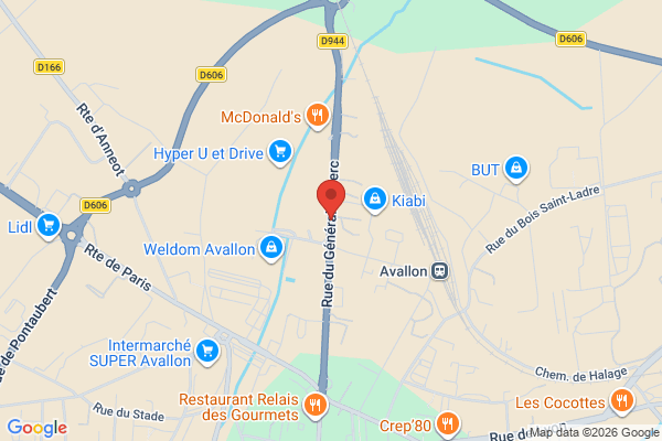 Carte de Rue du Général Leclerc, 89200 Avallon, France