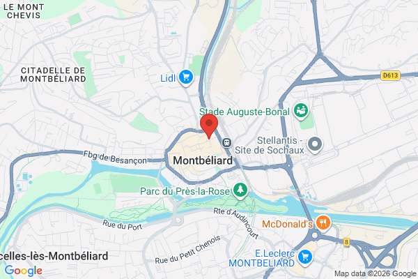 Carte de l'emplacement Local de 720 m2