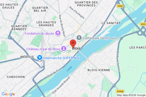 Carte de l'emplacement 41000 Blois