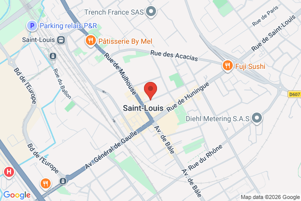 Carte de 3 Rue du Temple, Saint-Louis, France