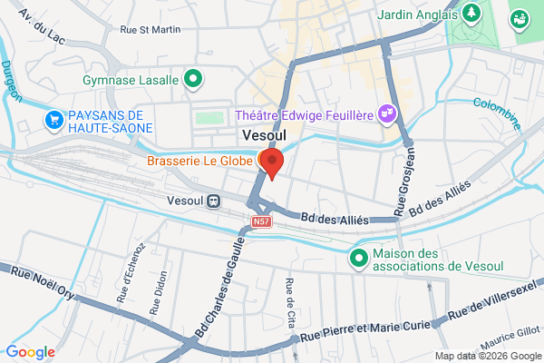 Carte de 11 Rue du Commandant Girardot, Vesoul, France