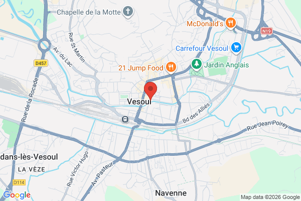 Carte de l'emplacement Local commercial - 450m²