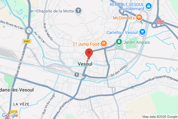 Carte de l'emplacement Local commercial - 240m²