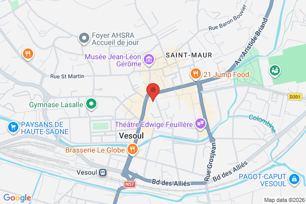 Carte de 10 Rue du Breuil, Vesoul, France