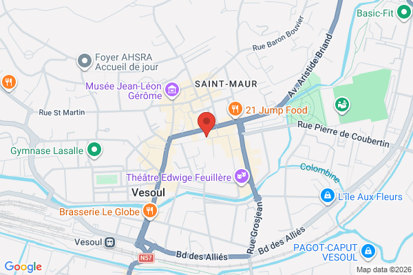 Carte de 39 Rue du Breuil, Vesoul, France