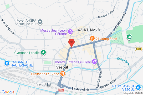 Carte de 3 Rue Georges Genoux, Vesoul, France