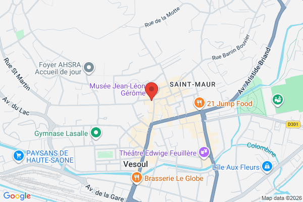 Carte de 20 Rue Roger Salengro, Vesoul, France
