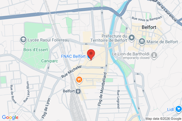 Carte de Faubourg de France, Belfort, France