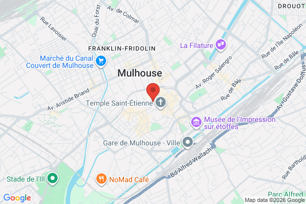 Carte de l'emplacement 68100 Mulhouse