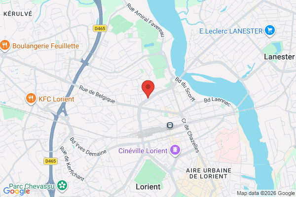 Carte de l'emplacement 56100 Lorient