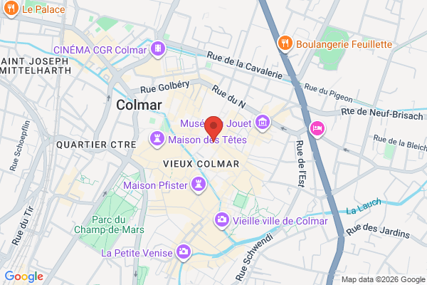 Carte de 13-17 Rue des Clefs, Colmar, France