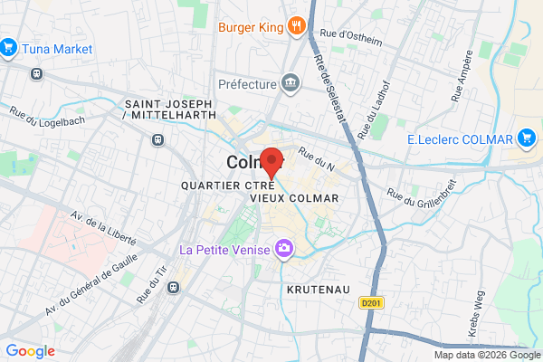 Carte de l'emplacement 68000 Colmar
