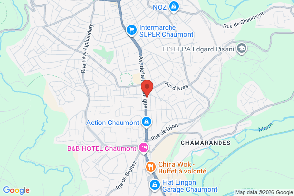 Carte de l'emplacement Local commercial tout commerce