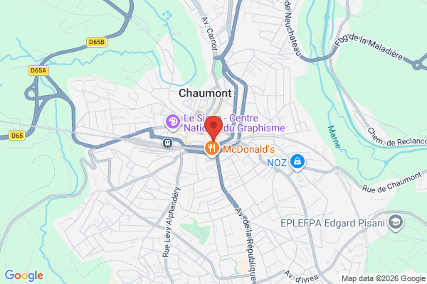 Carte de l'emplacement LOCAL COMMERCIAL EN HYPER CENTRE