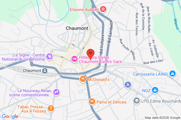 Carte de Rue Jules Trefousse, Chaumont, France