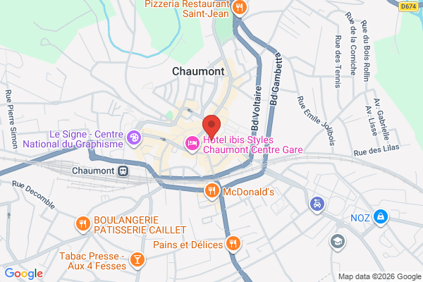 Carte de 3 Rue Georges Clemenceau, Chaumont