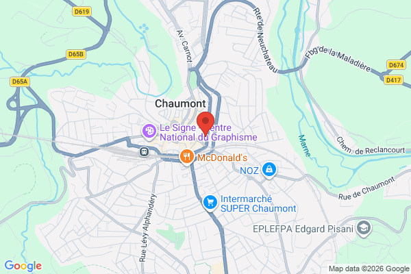 Carte de l'emplacement LOCATIONS DE BUREAUX INDIVIDUELS