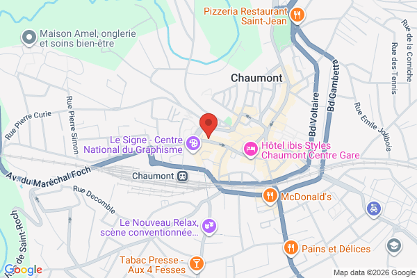 Carte de 40 Rue de Verdun, 52000 Chaumont, France