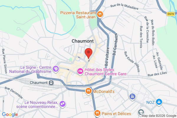 Carte de 19 Rue Victoire de la Marne, Chaumont, France