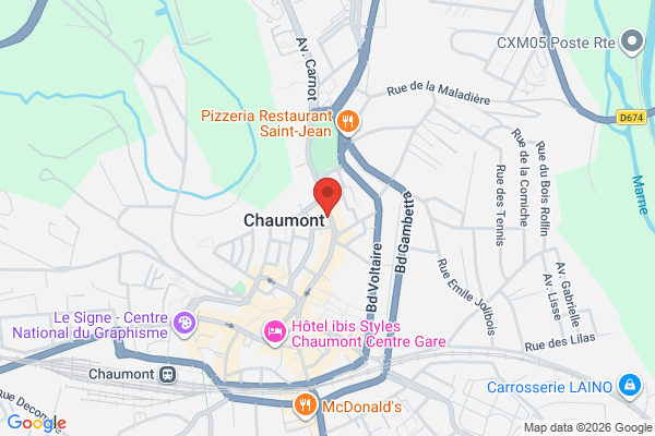 Carte de 81 Rue Victoire de la Marne, Chaumont, France
