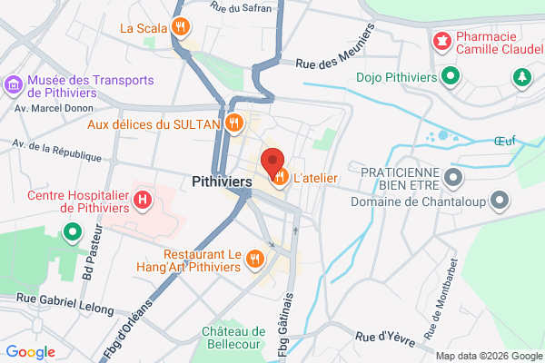 Carte de Rue de Senives, Pithiviers, France