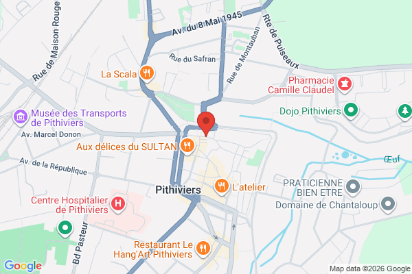 Carte de Rue de la Ribellerie, Pithiviers, France