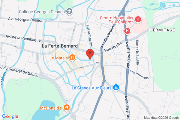 Carte de La Ferté-Bernard, France