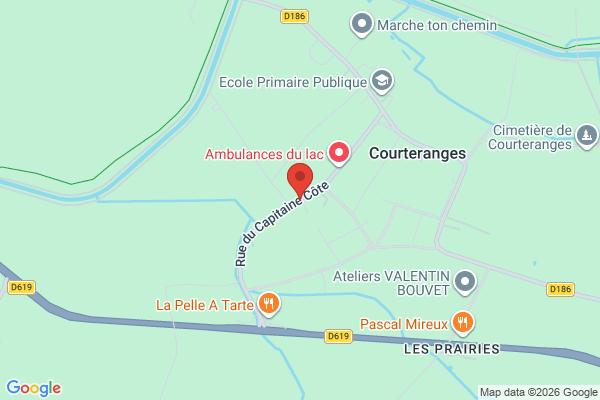 Carte de Rue du Capitaine Côte, Courteranges, France