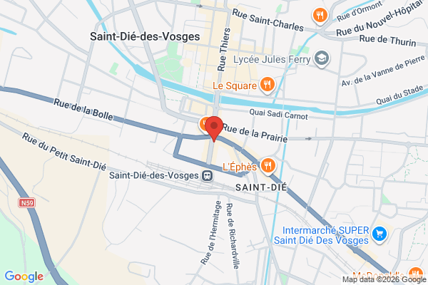 Carte de 3 Rue Gambetta, Saint-Dié-des-Vosges, France